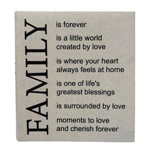 FAMILY Photo Album Large Holds 500 Photos 4x6" by Nicole Miller Home